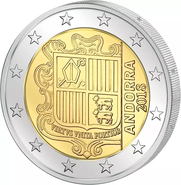 1 Cent - 2 Euro Kursmünzensatz Andorra 2014-2024