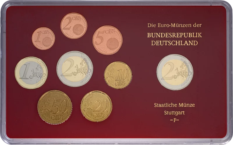 Euro-Kursmünzensatz BRD Saarland inkl. 2-Euro-Gedenkmünze 10 Jahre Wirtschafts- und Währungsunion 2009 Polierte Platte