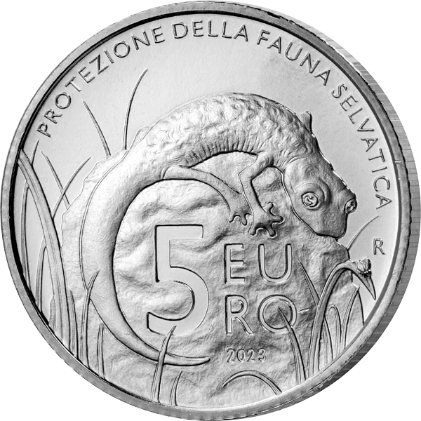 5 Euro San Marino Schutz der Wildtiere San Marinos - Gecko 2023