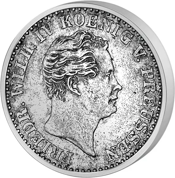 2 1/2 Silbergroschen Brandenburg-Preußen König Friedrich Wilhelm IV. 1842-1852