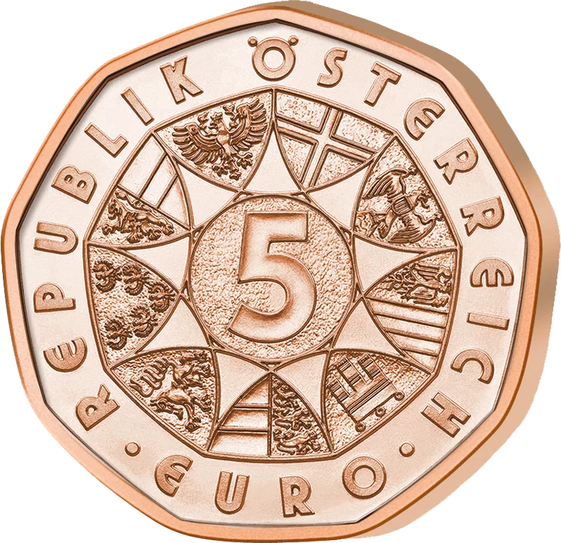 5 Euro Österreich Neujahr Schwein gehabt 2023