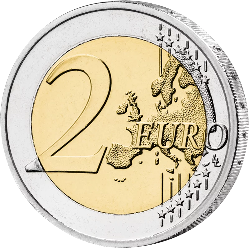 2 Euro Lettland Region Sēlija 2025 mit Farb-Applikation
