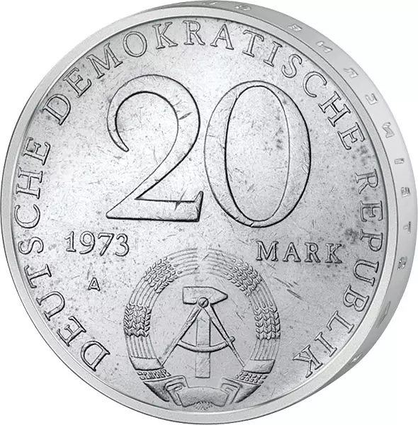 20 Mark DDR Otto Grotewohl 1973 vorzüglich