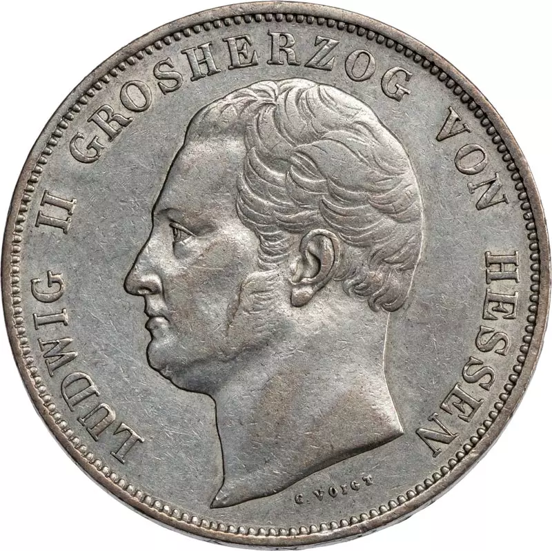 Kronentaler Hessen-Darmstadt Großherzog Ludwig II. 1833 und 1835 - 1837
