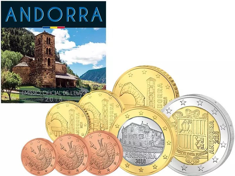 Euro-Kursmünzensatz Andorra 2018