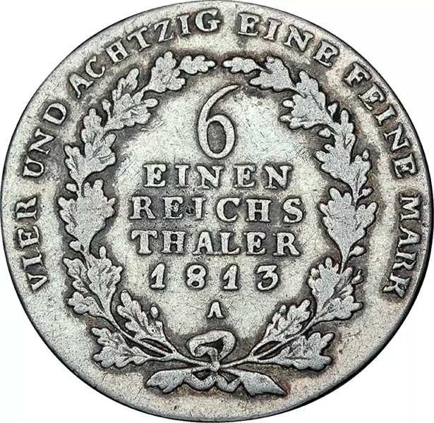 1/6 Taler Preußen König Friedrich Wilhelm III. 1809-1818