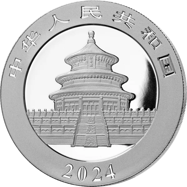 10 Yuan China Premium Panda Selection 2024 mit Silber-Hologramm