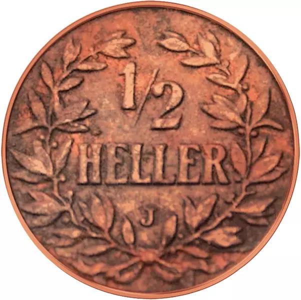 1/2 Heller Deutsch-Ostafrika Kronenwappen 1904-1906 sehr schön