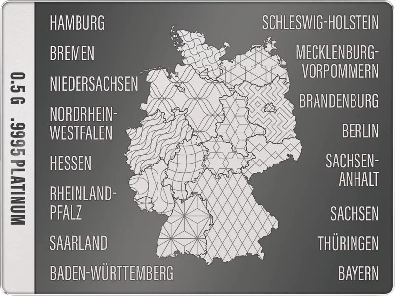 Platinbarren Deutsche Bundesländer Berlin 2025