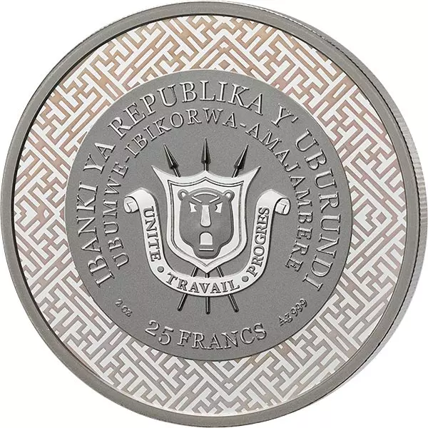 25 Francs Burundi Jahr des Hasen 2023