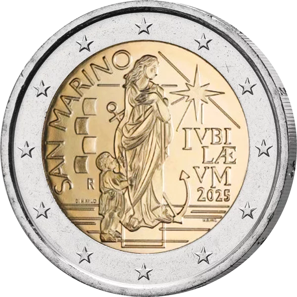2 Euro San Marino Jubiläum Heiliges Jahr 2025 - Pilger der Hoffnung 2025