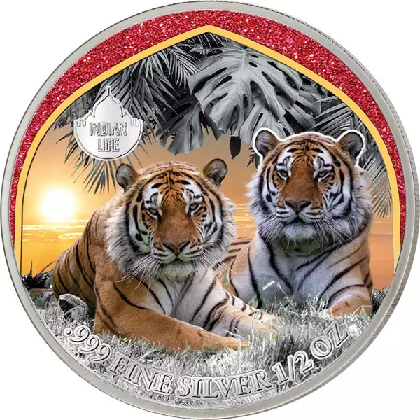 500 Francs Kamerun Mysterious Rhodium Indian Life - Tiger 2024