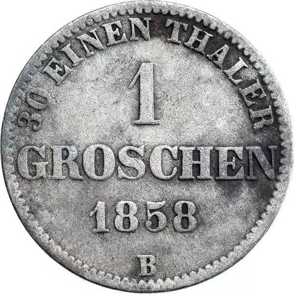 1 Groschen Oldenburg Nikolaus Friedrich Peter 1858-1869