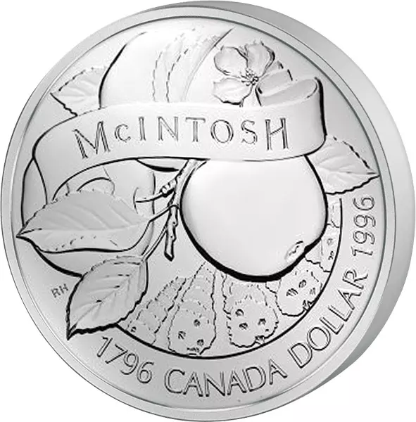 1 Dollar Kanada John Mcintosh Apfel 1996