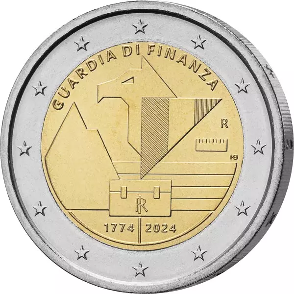 2 Euro Numisbrief Italien 250 Jahre Guardia di Finanza 2024