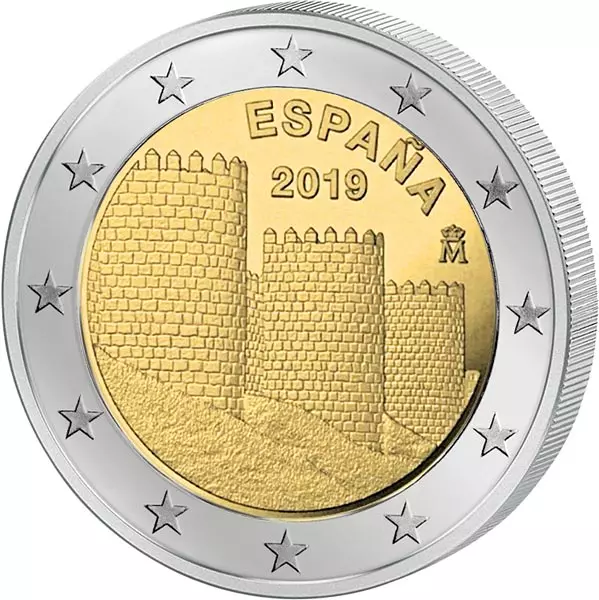 2 Euro Spanien Unesco-Welterbe Altstadt von Avila 2019