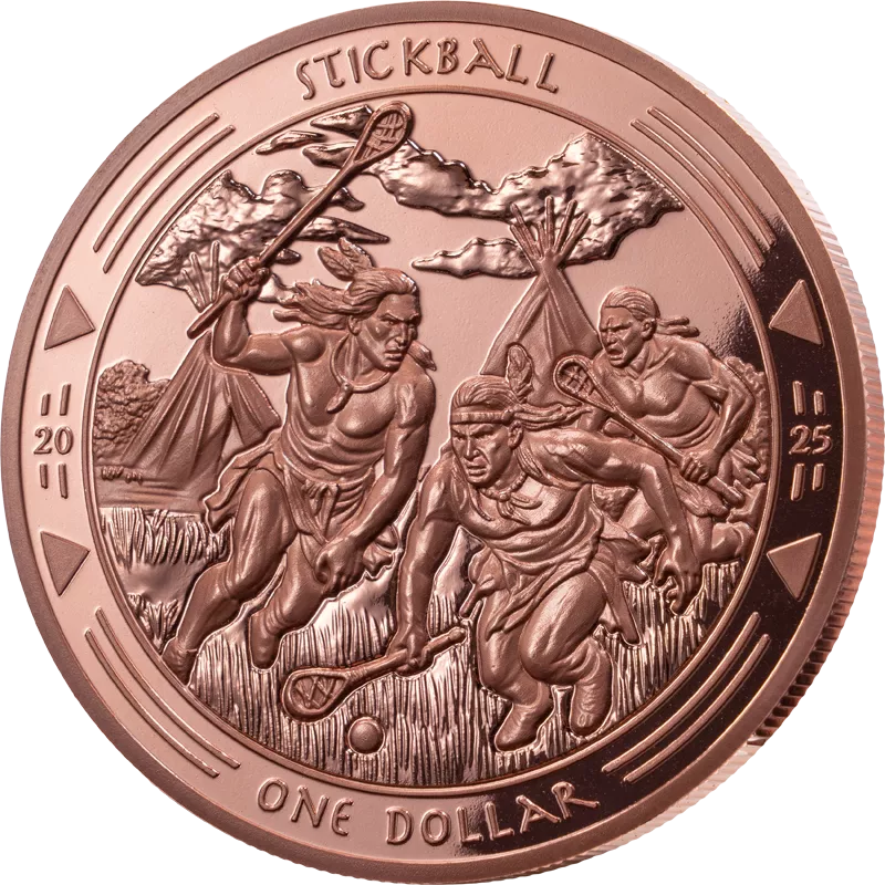 1 Dollar Oglala-Lakota-Siuox Legacy of Sioux - Stickball 2025