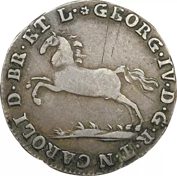 1 Pfennig Braunschweig Herzog Karl 1816-1822