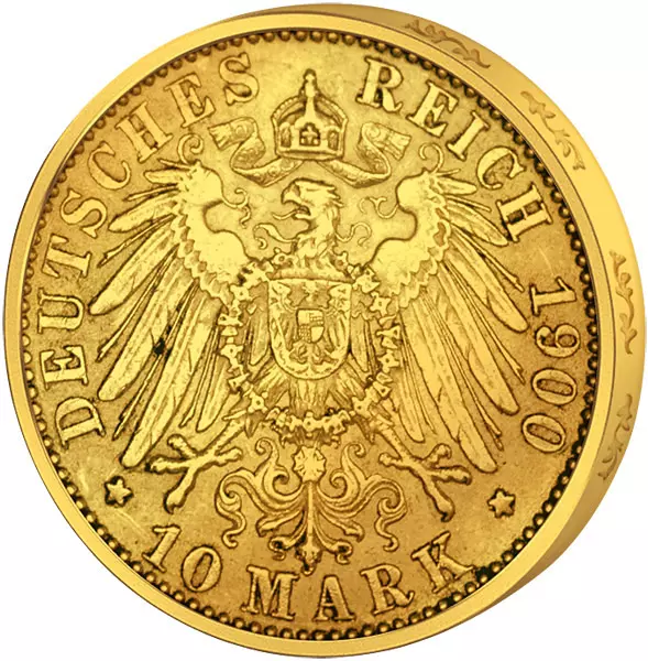 10 Mark Bayern König Otto 1890-1900 10 Mark Bayern König Otto 1890-1900