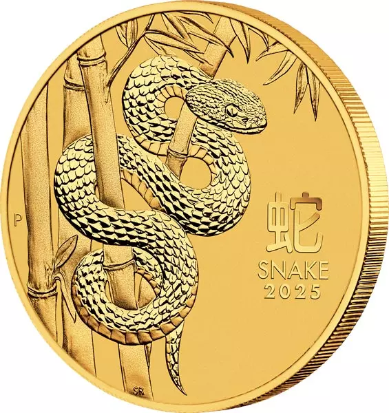 1/10 Unze Gold Australien Jahr der Schlange 2025