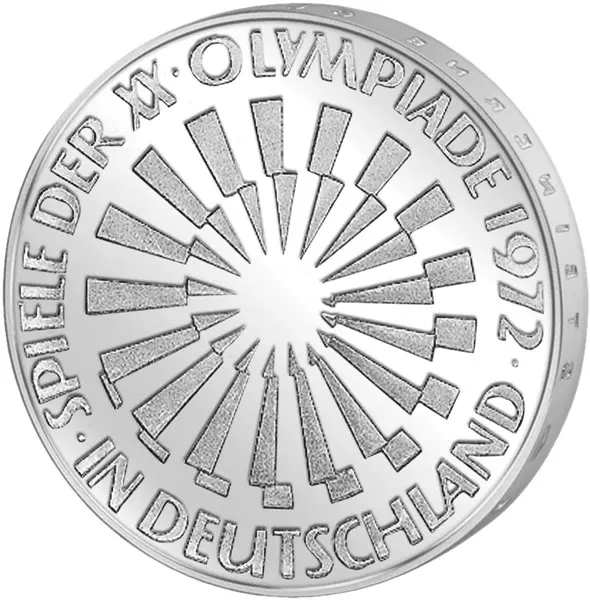 10 DM BRD Olympia I - Spirale Deutschland 1972 vorzüglich bis Stempelglanz