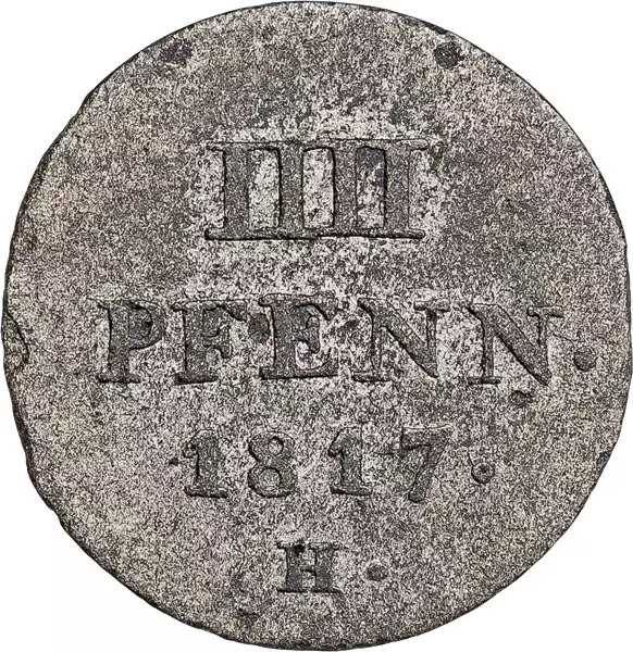 4 Pfennig Hannover König Georg III. 1816-1817