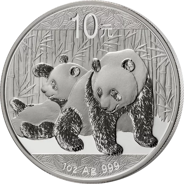 10 x 10 Yuan China Panda 2010 - 2019