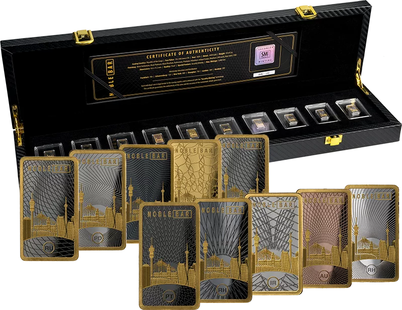 10 x 100 Francs Kongo Noble Bar Gold Investment Johannesburg Edition 2024