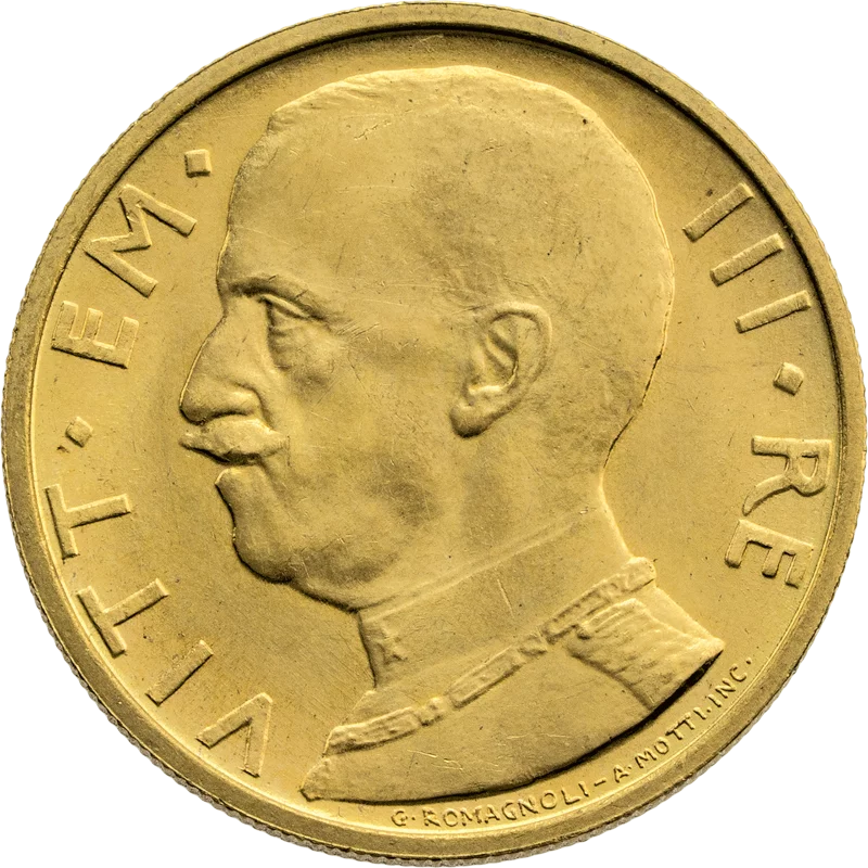 50 Lire Italien König Viktor Emanuell III.  1931-1933