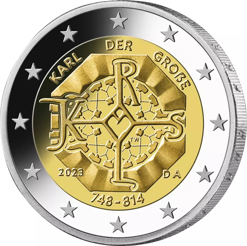 5 x 2 Euro BRD 1275. Geburtstag Karl der Große 2023 im Blister