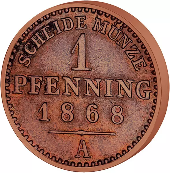 1 Pfennig Preußen Kaiser Wilhelm I. 1861-1873