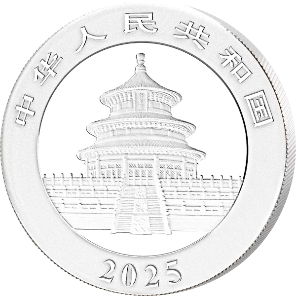 10 Yuan China Panda 2025 mit Keramikveredelung