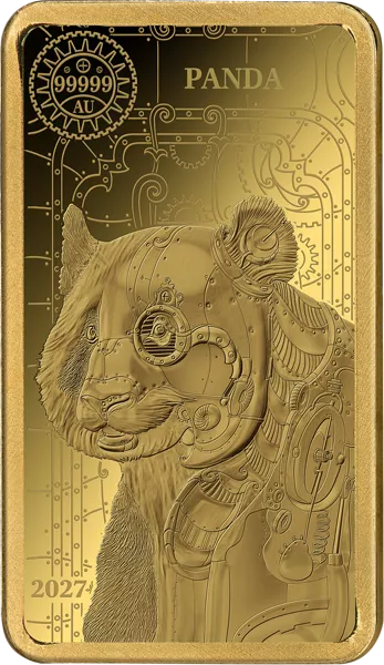 10 Dollars Salomonen Worlds Purest Bullion Panda 2027