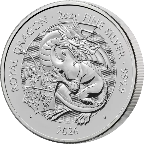 2 Unzen Silber Großbritannien Tudor Beasts - Royal Dragon 2026