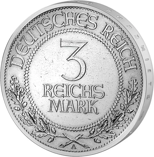 3 Mark Weimarer Republik 700 Jahre Reichsfreiheit Lübeck 1926