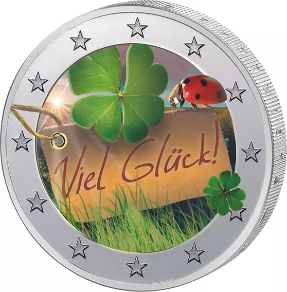 2-Euro-Künstlerausgabe Glücksbringer