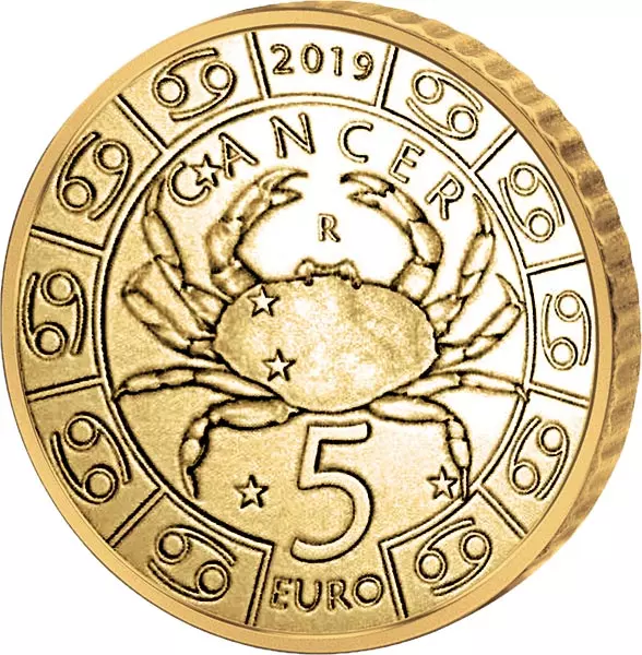 5 Euro San Marino Tierkreiszeichen Krebs 2019
