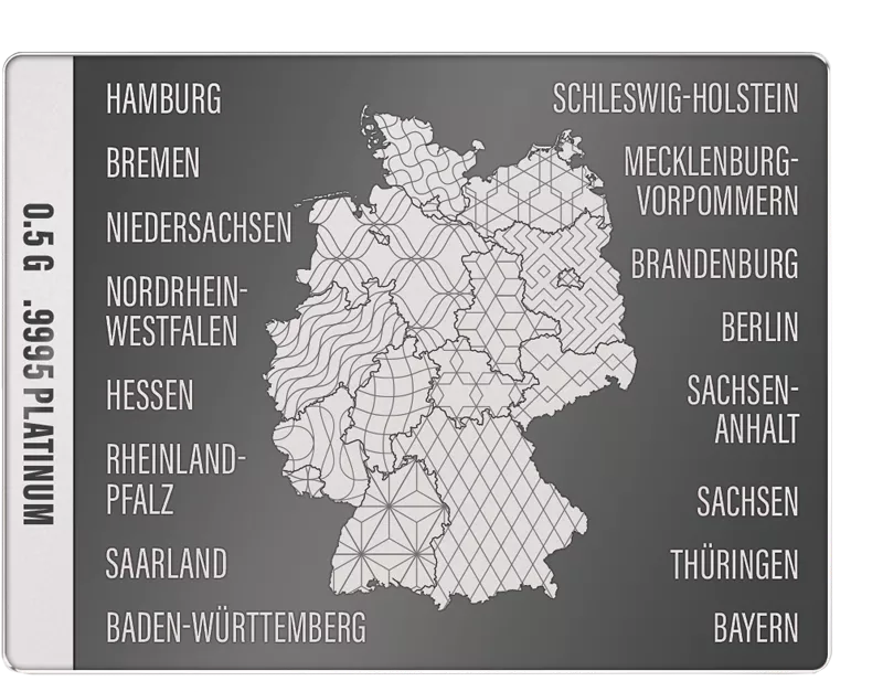 Platinbarren Deutsche Bundesländer Mecklenburg-Vorpommern 2025