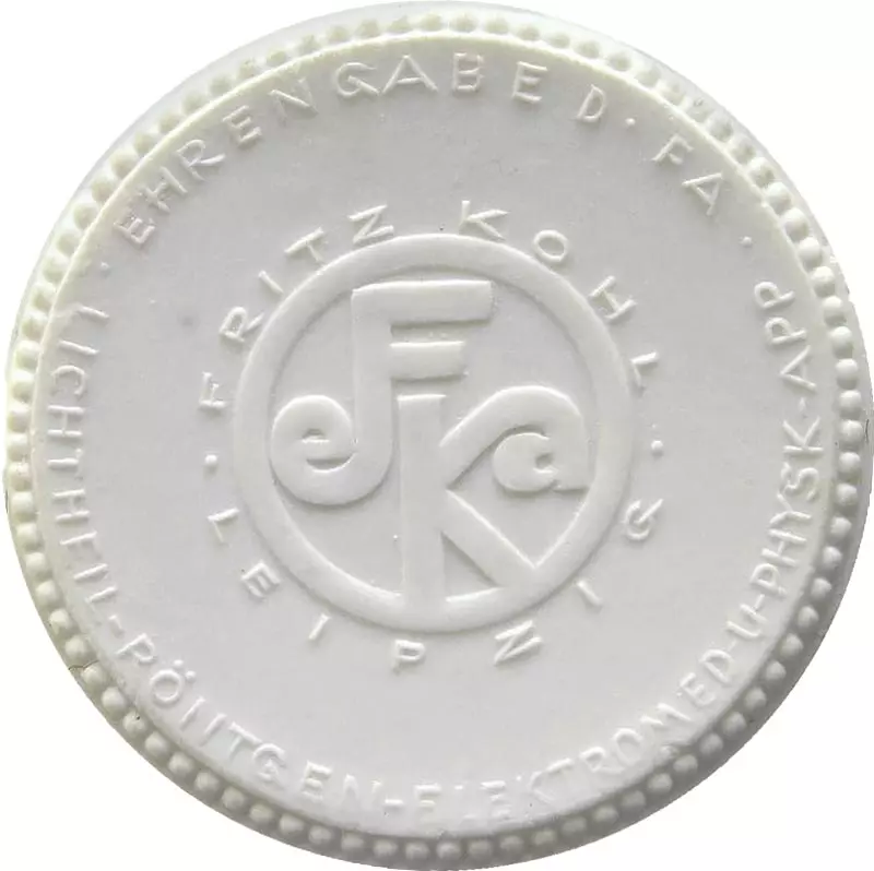 Porzellanmedaille Leipzig (Sachsen) Auf die 100-Jahrfeier der Gesellschaft deutscher Naturforscher & Ärzte 1922