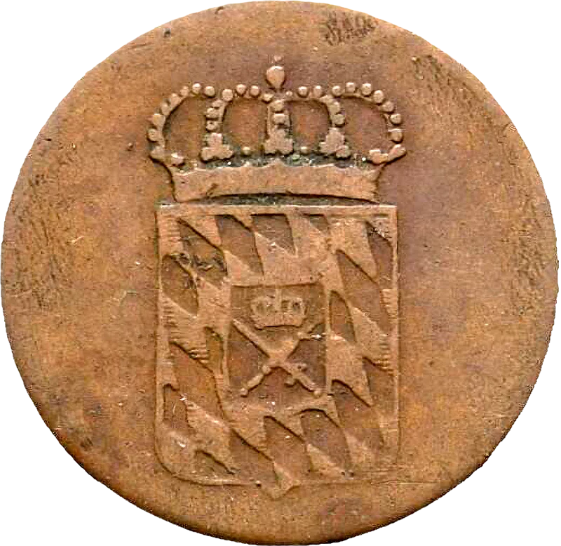 1 Pfennig Bayern König Ludwig I. 1830 - 1835