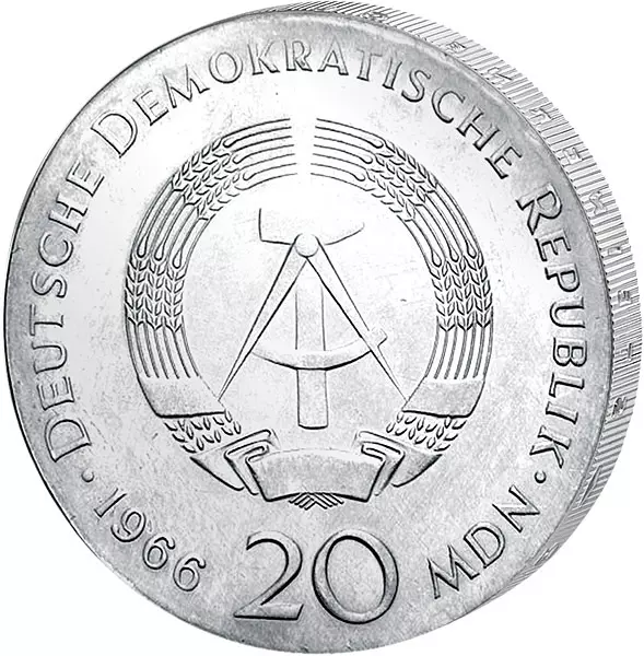 20 Mark DDR Gottfried Wilhelm Leibniz 1966