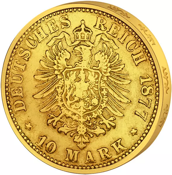 10 Mark Baden Großherzog Friedrich I. 1890-1901 10 Mark Baden Großherzog Friedrich I. 1890-1901