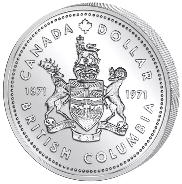 1 Dollar Kanada British Columbia 1971 Prooflike