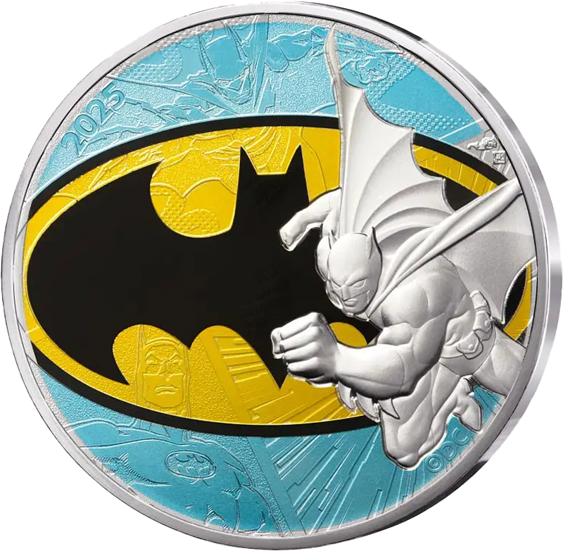 10 Euro Frankreich Batman-Logo 2025