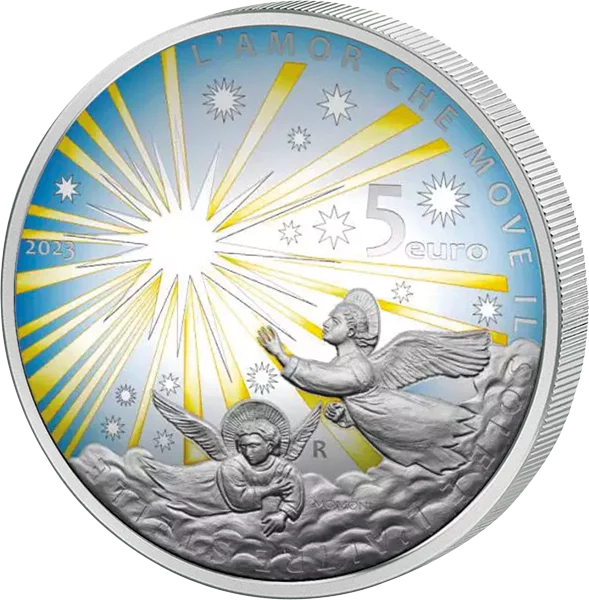5 Euro Italien 700 Jahre Dante Alighieri 2023