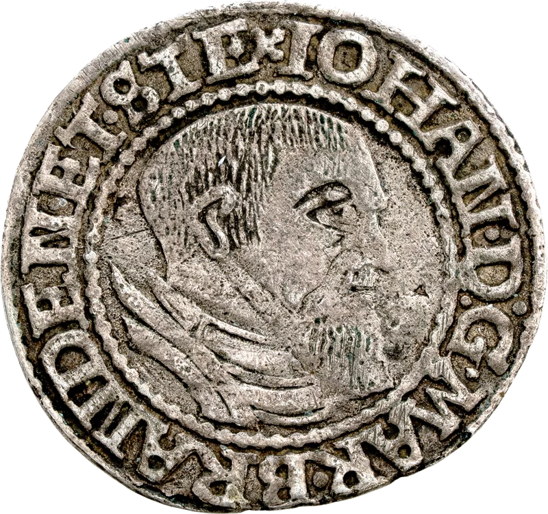 1 Groschen Brandenburg-Küstrin Markraf Johann v. Küstrin 1544 - 1546
