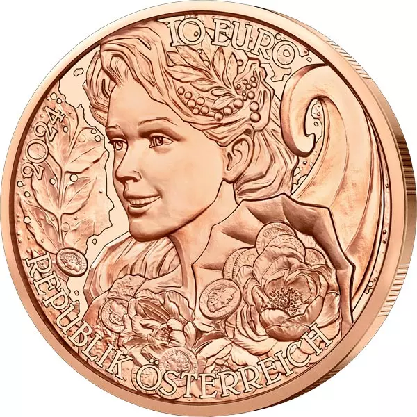 10 Euro Österreich Mit der Sprache der Blumen - Pfingstrose 2024