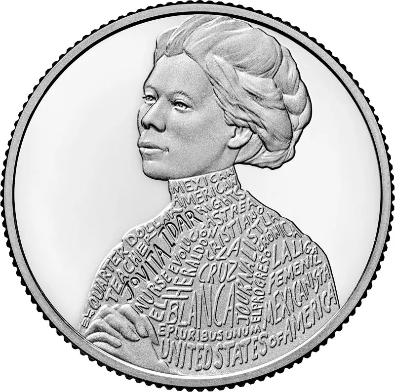 25 Cents USA American Women Quarter - Jovita Idar 2023 25 Cents USA American Women Quarter - Jovita Idar 2023