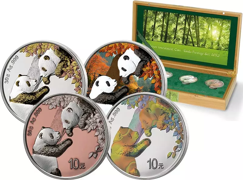 Silver Investment Coin Prestige-Set Panda 2023