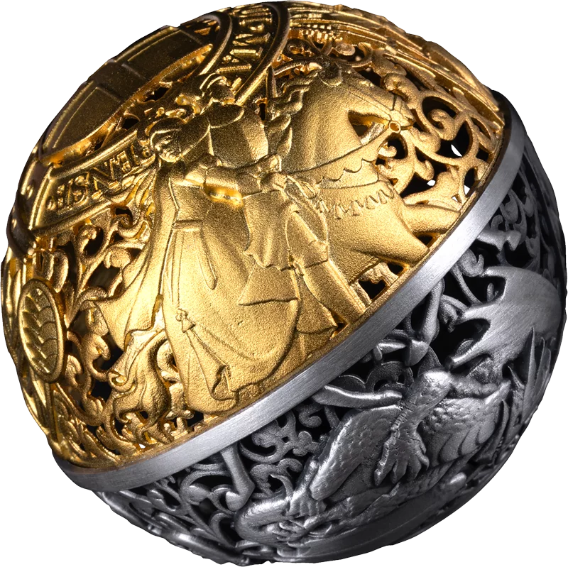 5 Dollars Samoa Spherical Coin St. George and the Dragon 2025